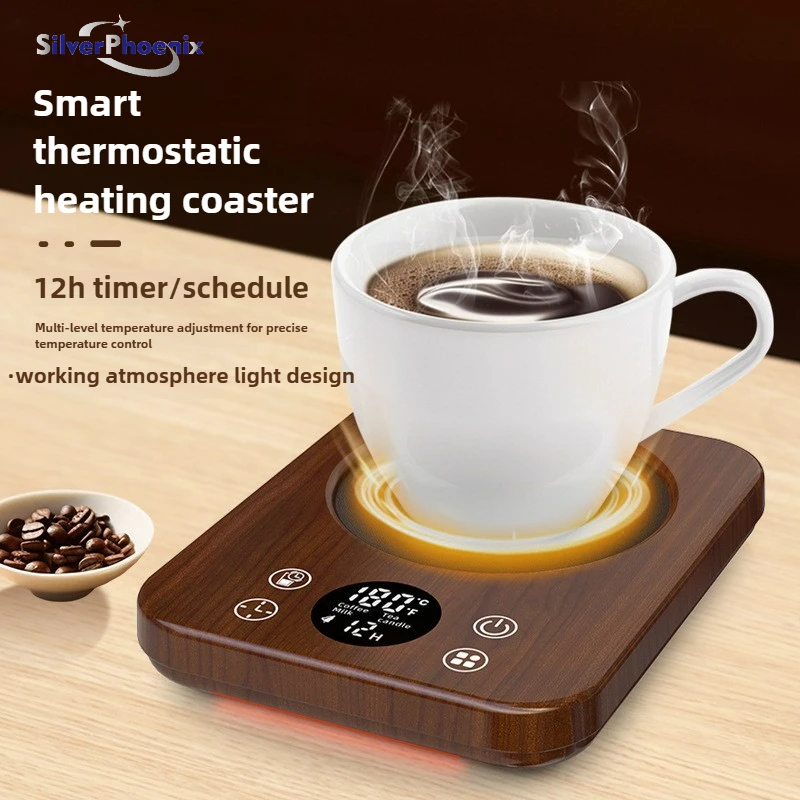 

Coffee Mug Warmer 36W Cup Heater Heating Pad Electric Hot Plate 9 Gear Temperature Warmer Coaster For Milk Tea Water 220V