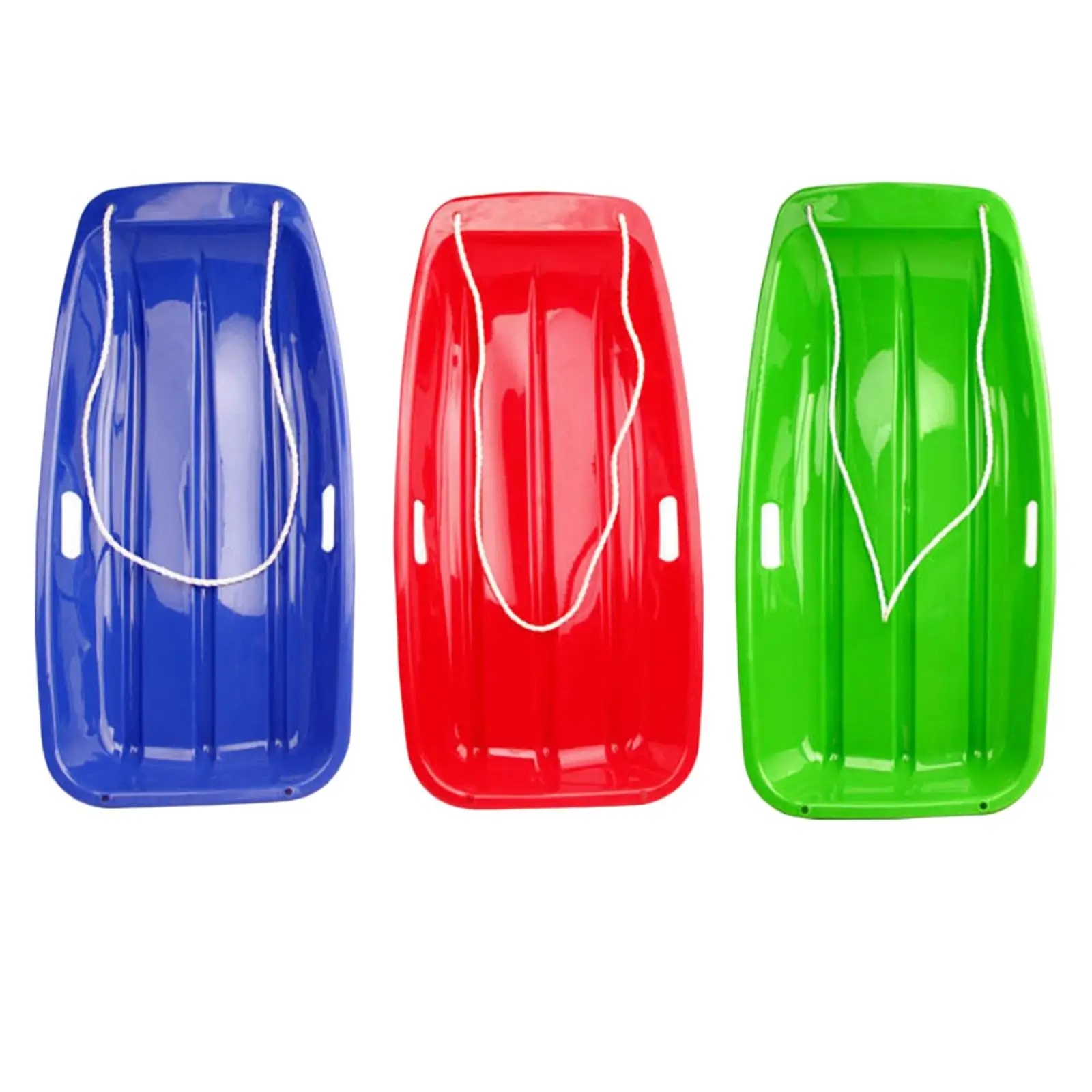 Downhill Toboggan Durable PE Plastic Snow Sled Grass Skiing Board Skating Sledge