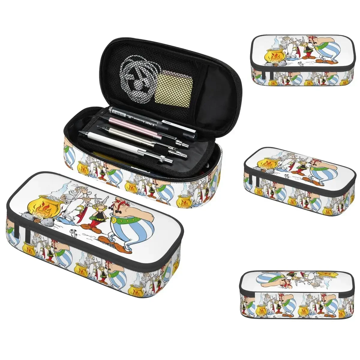 

Asterix And Obelix Dogmatix Pencil Case for Boy Girl School Pen Box Pencil Bag Stationery Supplies Pen Holder Bag