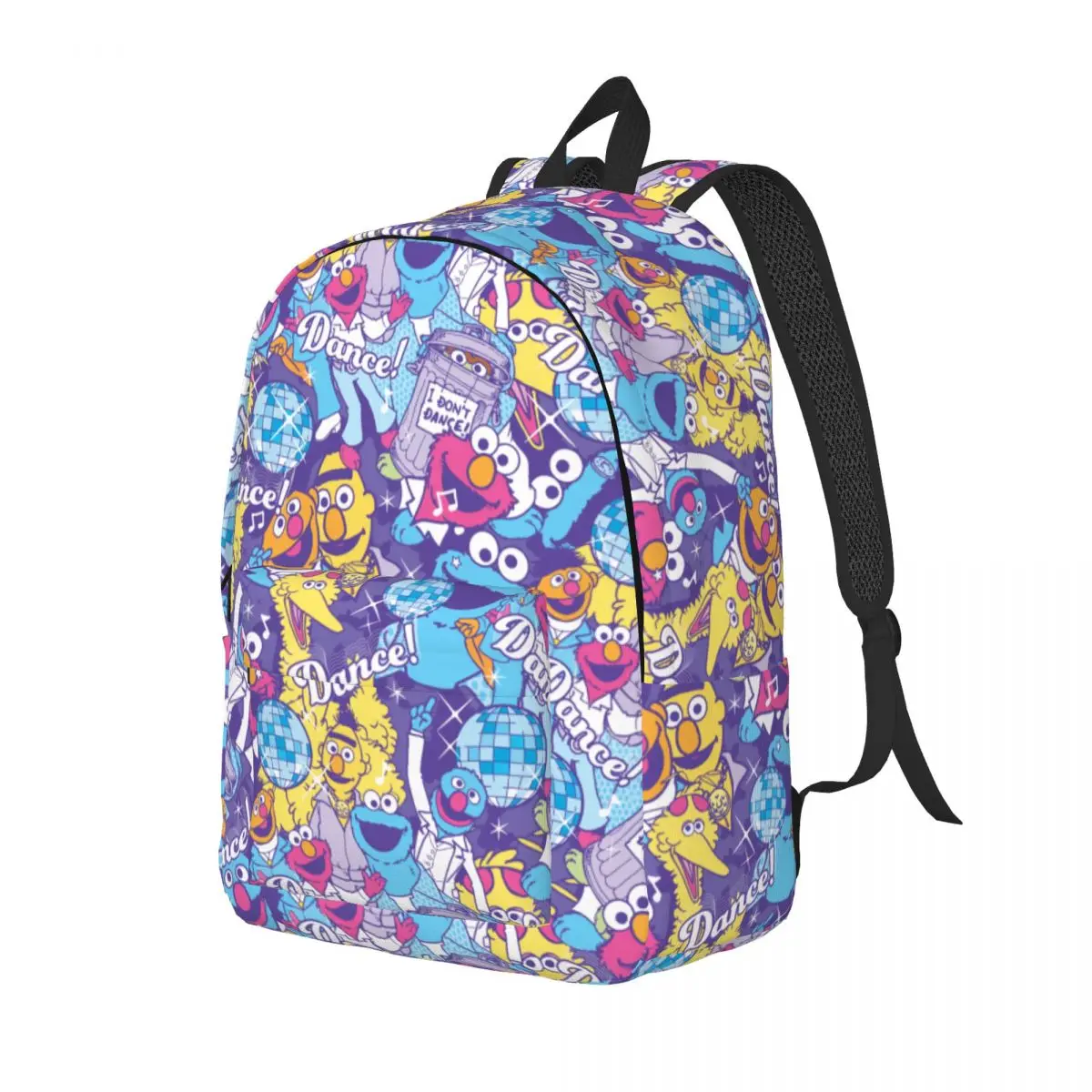 Sesame Gestreepte Rugzak Voor Jongen Meisje Kinderen Student School Boekentas Cartoon Dagpack Kleuterschool Primaire Tas Cadeau