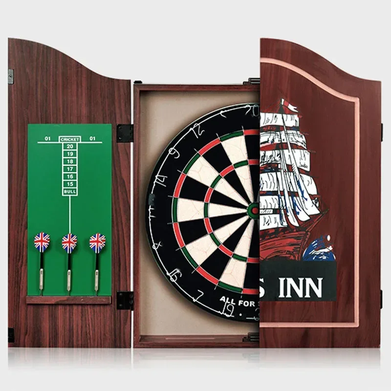 

Luxury Sisal Competition Training Dart Board Wooden Dart Box Set Dart Board 18 Inch Darts Adult Entertainment SJ