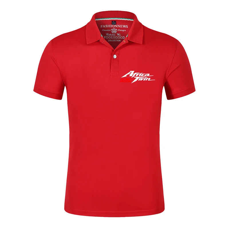 2024 Africa Twin Crf 1000 L Crf1000 Men's New Printed Summer Hot Sell Fashion Short-Sleeved Sport Casual Outdoor Polo Shirts Top