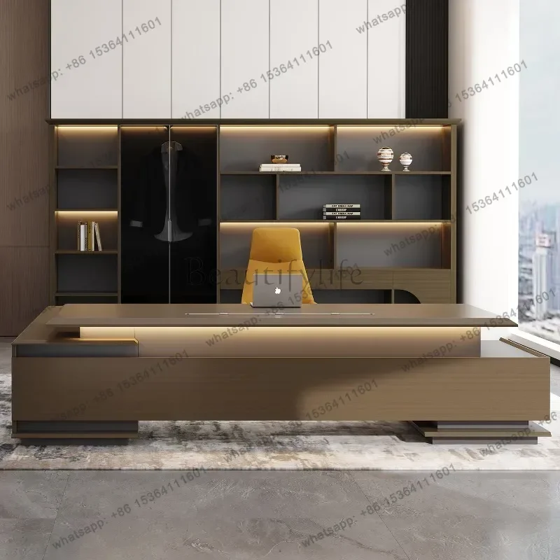 Modern Drawer Office Desk Computer Decoration Wooden Study Reception Office Desk Organizers Aesthetic Ufficio Trendy Furniture