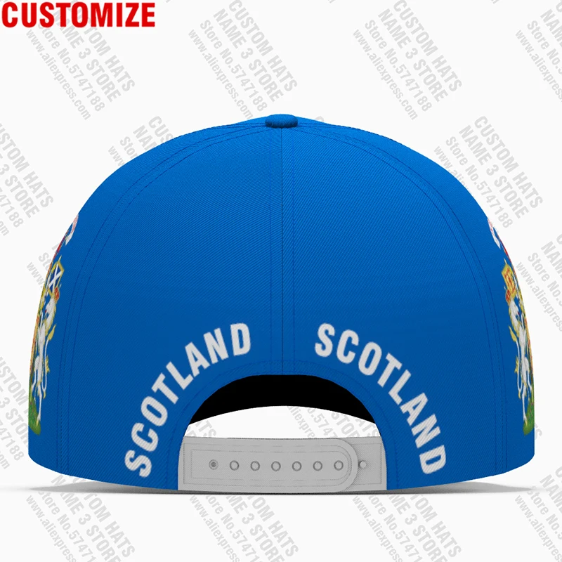 Scotland Baseball Caps 3d Custom Made Name Number Team Logo Scottish Hats Scots Country Travel Alba Nation Britain Flag Headgear