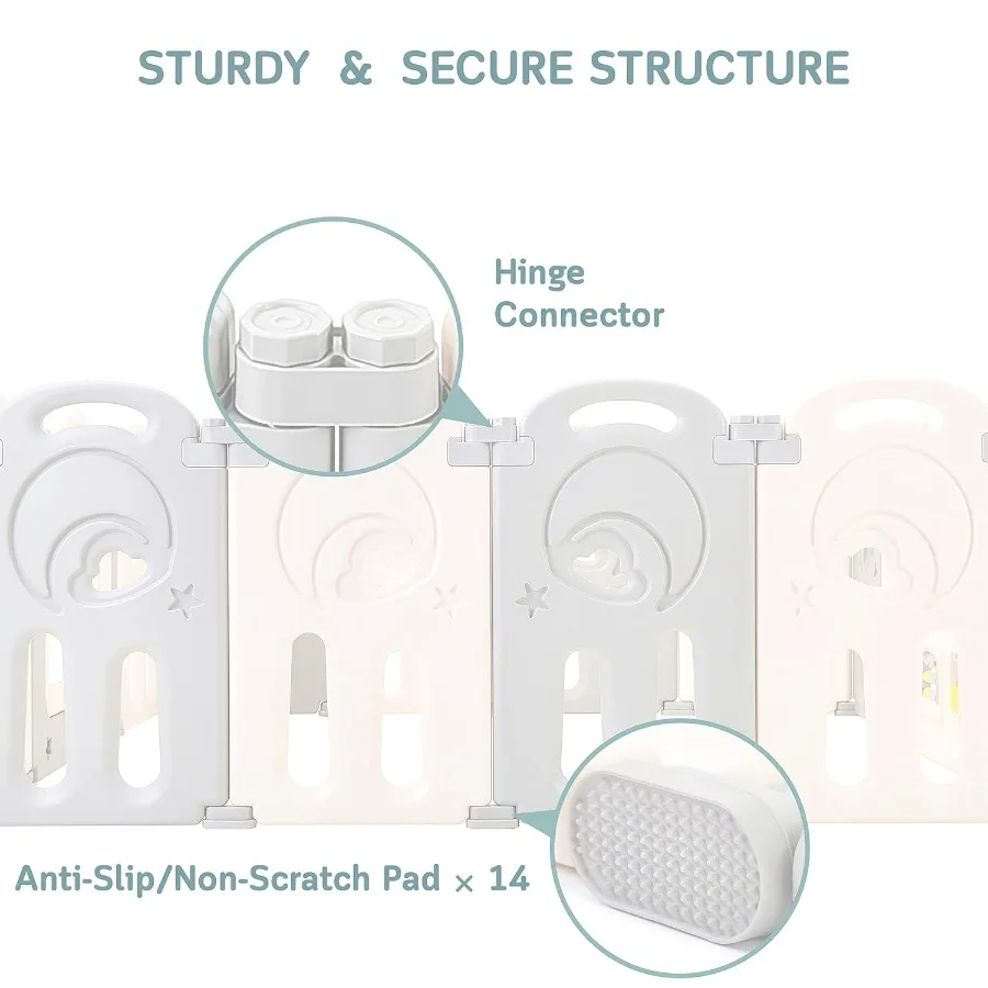 ساحة لعب Cloud Castle القابلة للطي لسلامة الأطفال مع لوحة بيضاء وجدار أنشطة مثالية لميزات الاستخدام الداخلي والخارجي