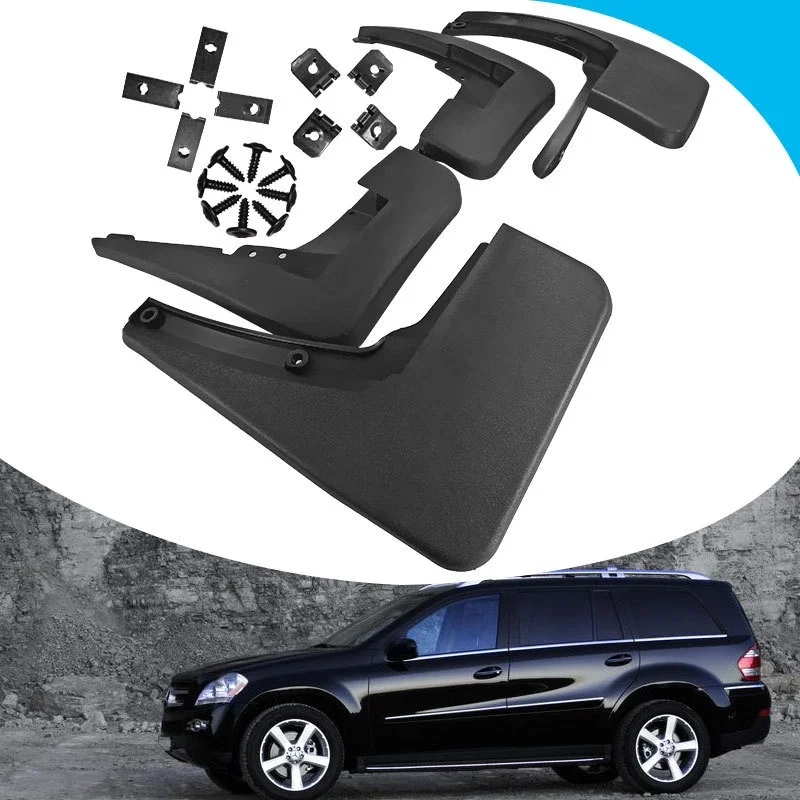 1 Set Car Mudguard Suitable for Mercedes-Benz GL450 2008-2012 Modification Soft Rubber Fender Automobile Accessory