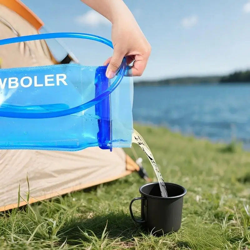 

Water Reservoir Hydrates Pack Storage Bag Folding Water Reservoir Easily Clean Hiking Water Bladder For Outdoor 69HD