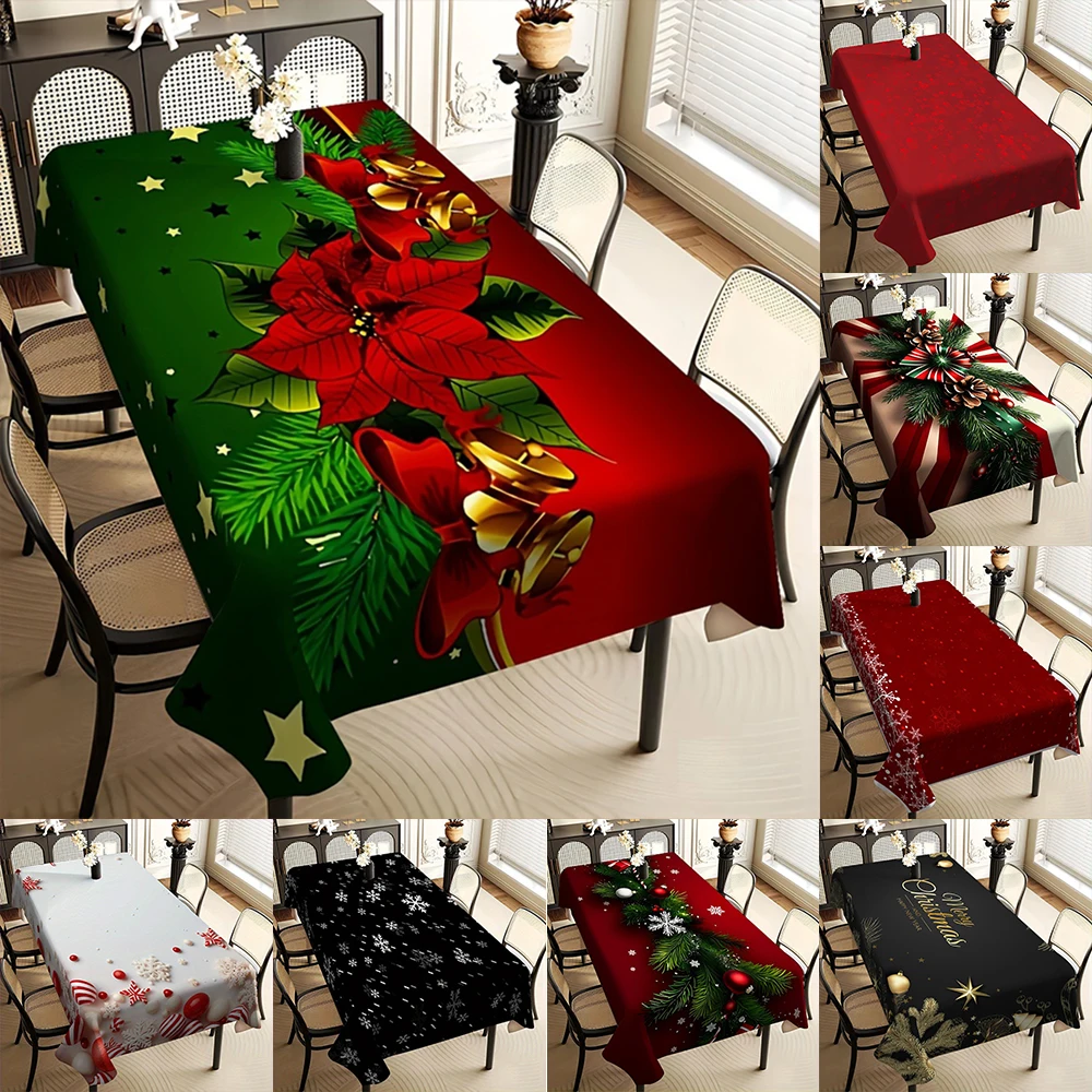 1 Stück Weihnachtstischdecken für Ihr Zuhause, zum Dekorieren von Tischdecken für Familienfeiern und Mahlzeiten.