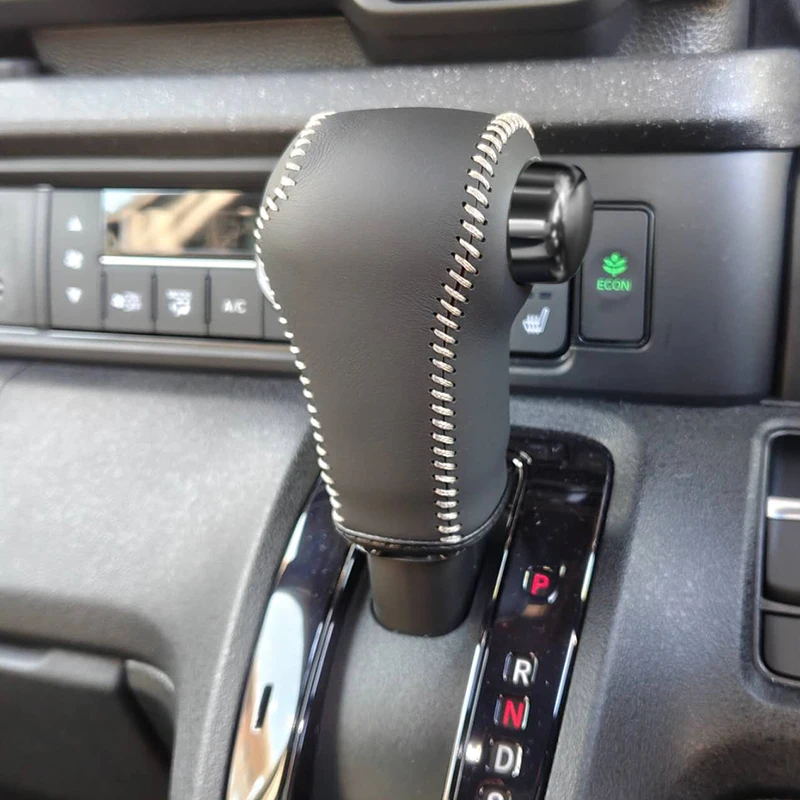 Genuine Nappa Leather Hand Stitched Gear Knob Cover for Honda N Box (JF5) for Honda Freed Crosstar 2024-2025 Year