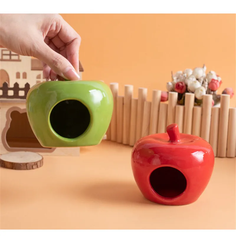 Ceramic Hamster Nest Pet House Nest Dutch Golden Bear Sleeping Nest House Design Guinea Gig Cage Landscape Supplies Luxury Villa