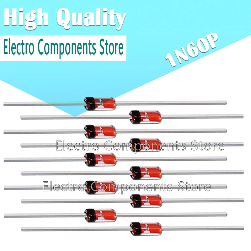 50PCS 2AP9= 1N60P IN60P Schottky Barrier Diode DO-35 Glass Case