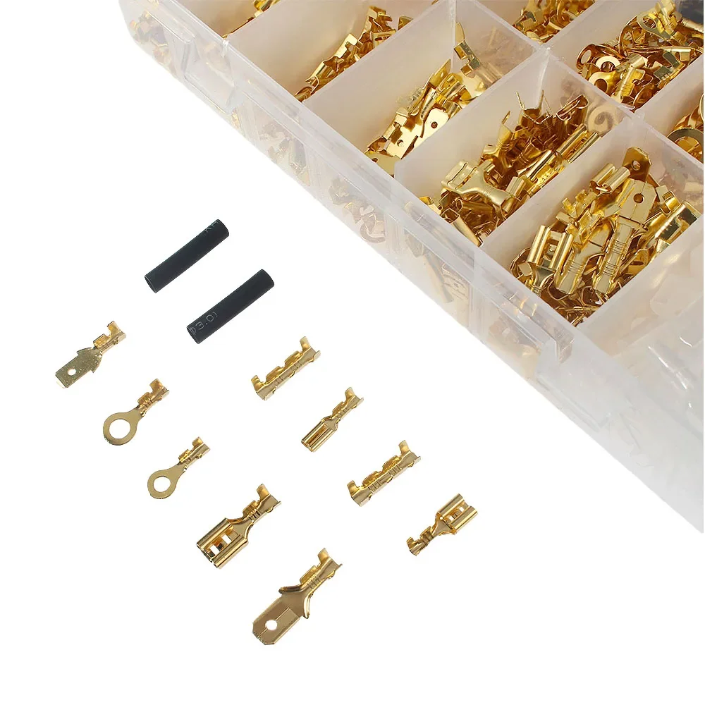 1050Pcs Female Male Crimp Terminal,Electrical Connector,U/O Shaped,Splicing Termination Wire Connector,Cable Termination Pliers