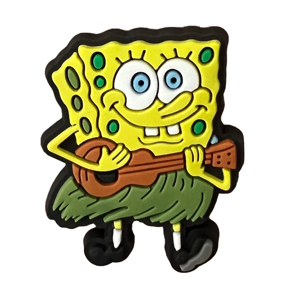 5-30PCS SpongeBob Schwammkopf Schuh Charm Mix Großhandel PVC Dekoration Schnalle Sandale Schuh Abnehmbare Wasserdicht Zu Weihnachten geschenke – Detail 5