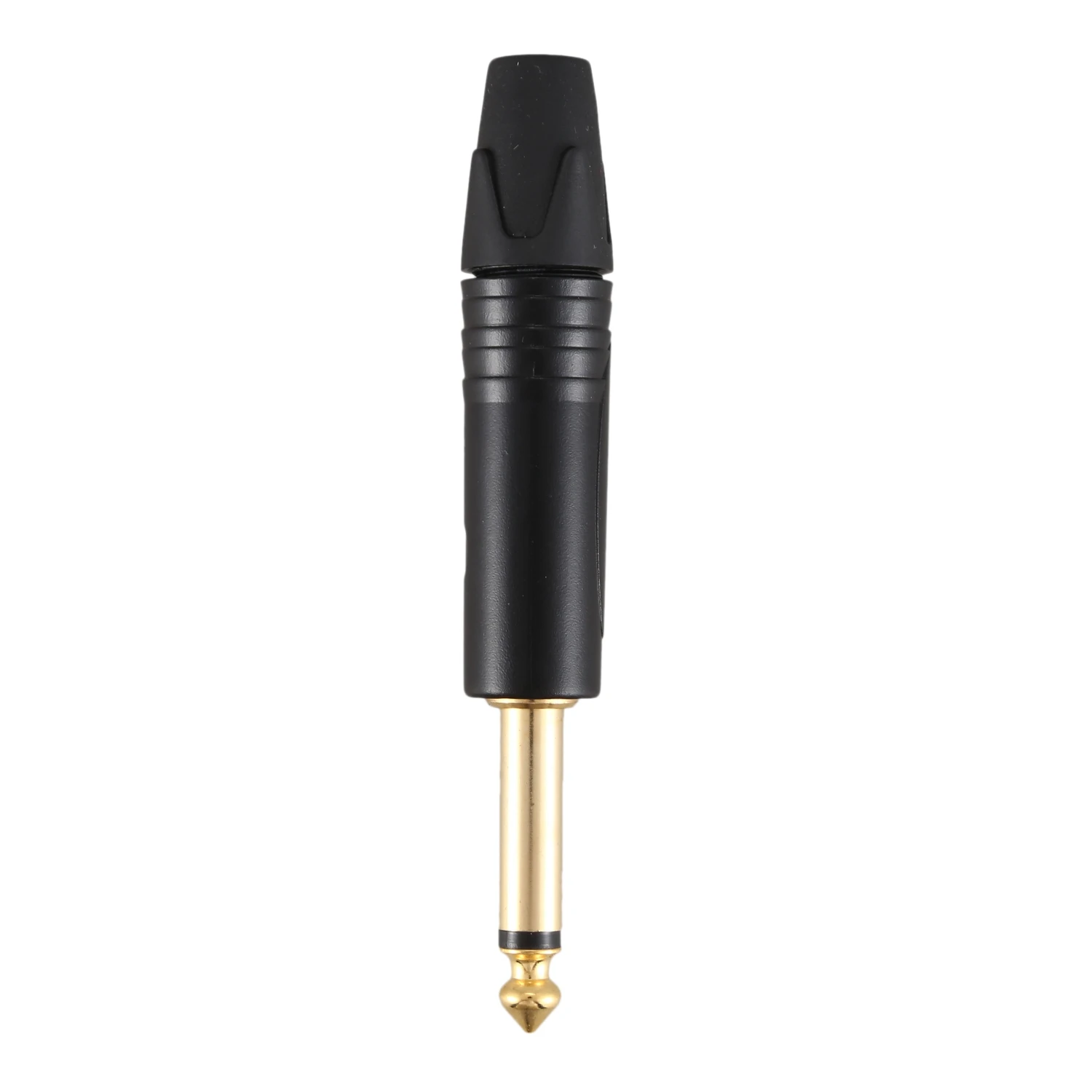 Vergulde 10 Stuks Plug Mono Professionele 2 Pole 6.35 Mm 6.5Mm Stereo Jack Plug Neutrik 6.35 Mm Jack Zwart