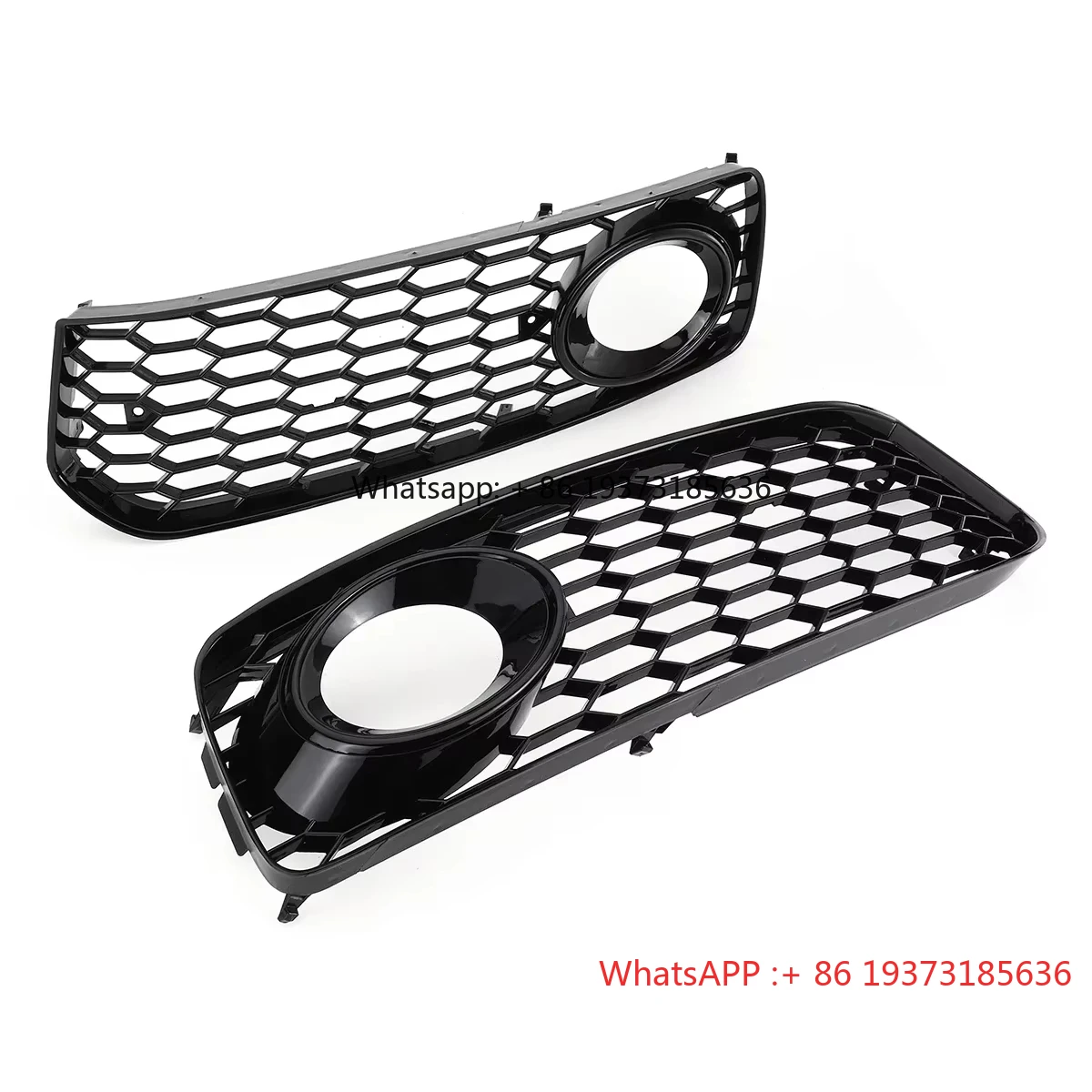 

Pair A5 S5 Car Fog Light Lamp Grill Cover Honeycomb Hex Front Grille Grill for Audi A5 S Line S5 B8 RS5 2008 2009 2010 2011 2012
