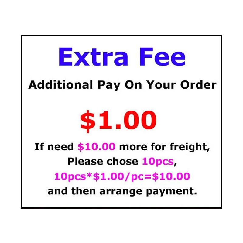 For Extra fee For Accessories For Shipping Extra