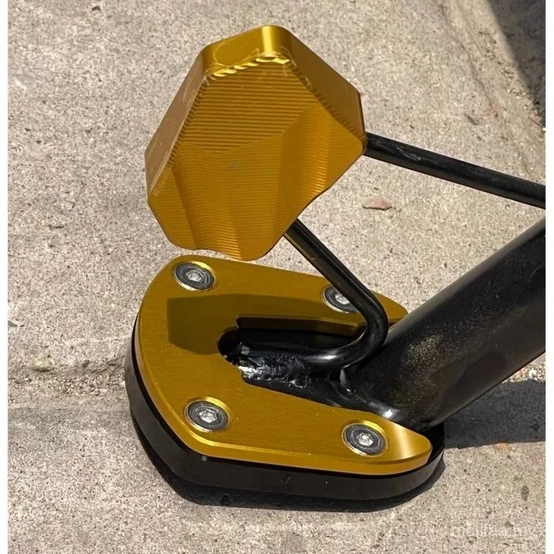 For SYM DRG BT 158 150 Husky ADV 150 Motorcycle CNC Kickstand Enlarger Support Foot Side Stand Extension Plate Accessories view 4