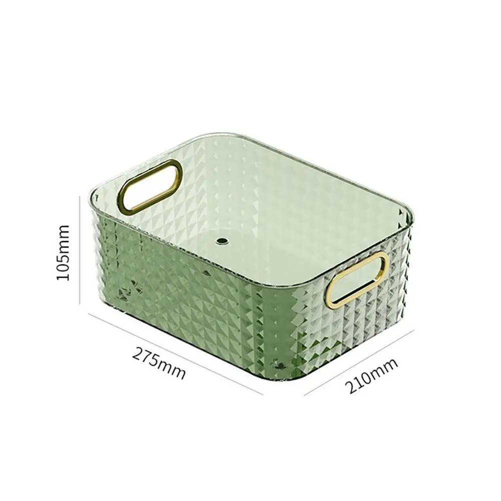 Poatable Storage Box With Handle Thickened Cosmetics Jewelry Storage Basket Bathroom Kitchen Desktop Organizer