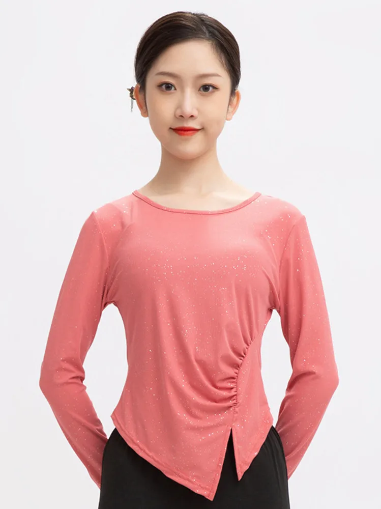 Classical Dance National Modern Dance Long Sleeve Top Gauze Elegant Female Chinese Style Pants Dance Clothes 2024 Summer