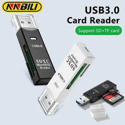 NNBILI NEW USB 3.0 2.0 To Micro SD TF Memory Card Reading Adapter High Speed 2 IN 1 Card Reader For Phone PC Laptop Accessories