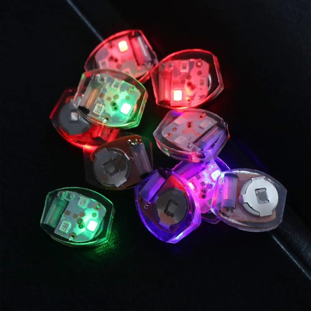 10Pcs Shoe Decoration Plastic LED Shoe Light Luminous Glowing Vibrating Light Miniature Hole Shoes Lamp Woman Men
