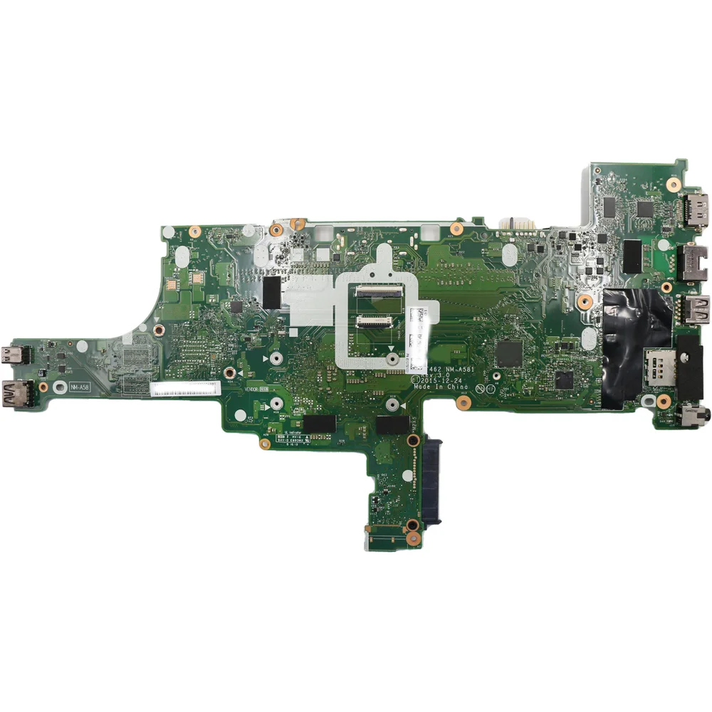 Laptop Motherboard for Lenovo Thinkpad T460 UMA NM-A581 DDR3 With CPU i3-6100U I5 6300U I7 6600U FRU 01AW320 01AW336 01AW344