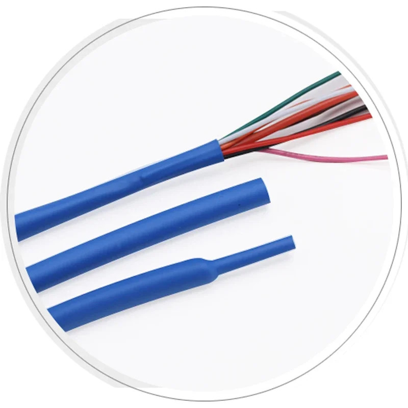 2M Diameter 0.6 0.8 1 1.5 2 2.5 3 3.5 4 4.5 5 5.5 6 mm Polyolefin Heat Shrink Tube 2:1 Shrink Ratio Insulated Cable Sleeve