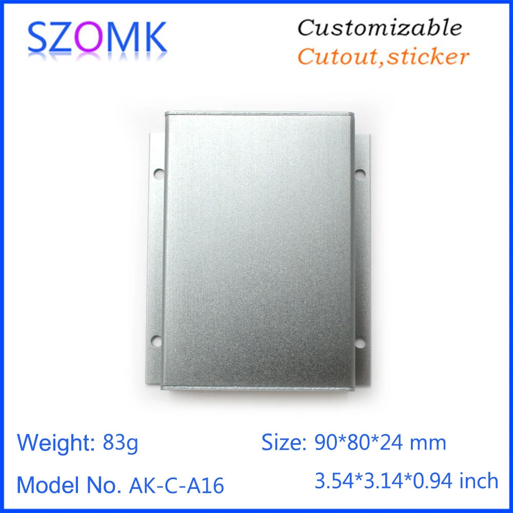 10Pcs extruded powder coating aluminum junction box 24*80*90mm electronics box, aluminum project box outlet enclosure