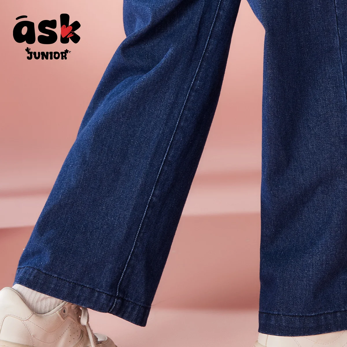 اسأل جينز جونيور للأطفال الخريفي الكلاسيكي ذو اللون الأساسي واسع الساق #6