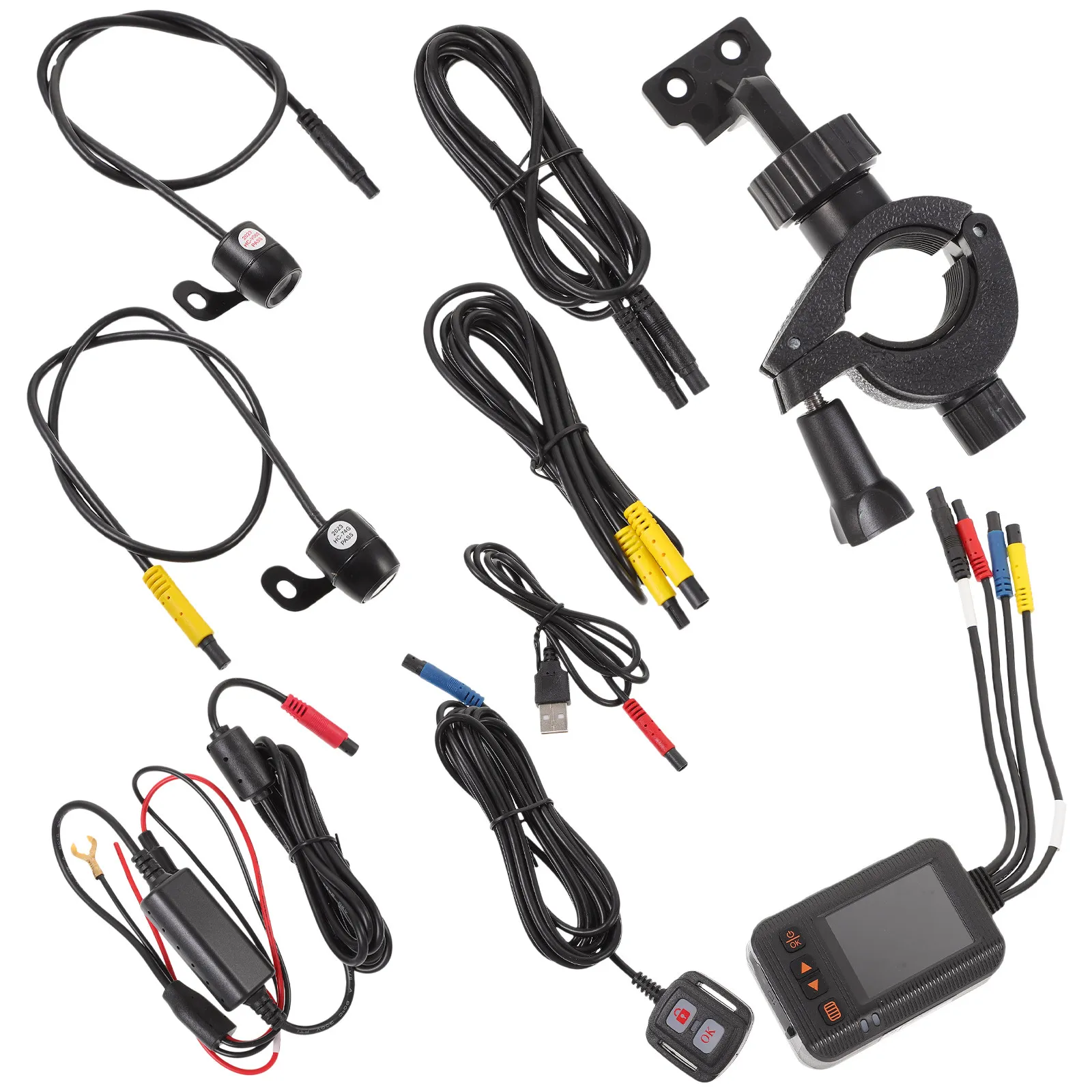 

1Set Motorcycle Dash Cam 1080P Wide Angle Waterproof Night Recorder Loop Recording Parking Monitor High Definition Driving