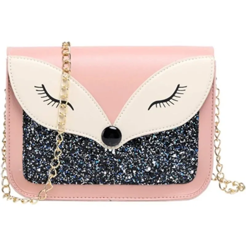 Crossbody-Tasche Kleine Einhorn-Umhängetasche für Mädchen Niedliche Handtasche mit Kette Messenger-Tasche für Teenager – Detail 5