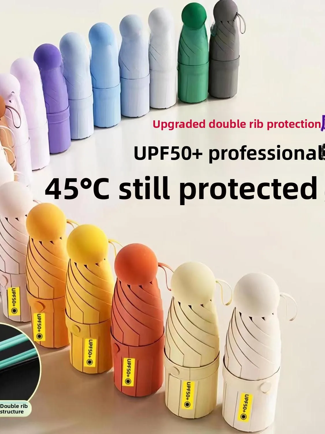 

Miaomiao Capsule Sun Umbrella Women's Sun Protection UV Protection Strong Student Sunade Umbrella Rain And Sun Dual Use