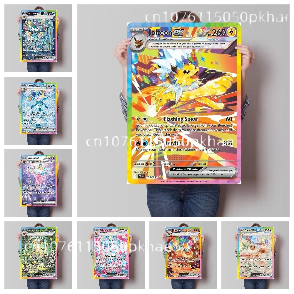 

New Pokemon Canvas Painting HD Anime Figures Eeveelution Print Art Picture Home Decor Posters Home Decor