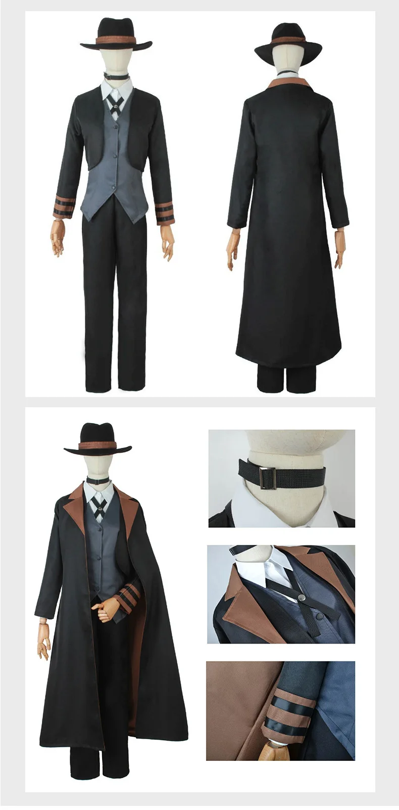 Anime Bungou Stray Dogs Nakahara Chuuya Cosplay Costume Hat Glove Jacket Pants Men Women Suit Halloween Christmas Party Clothes