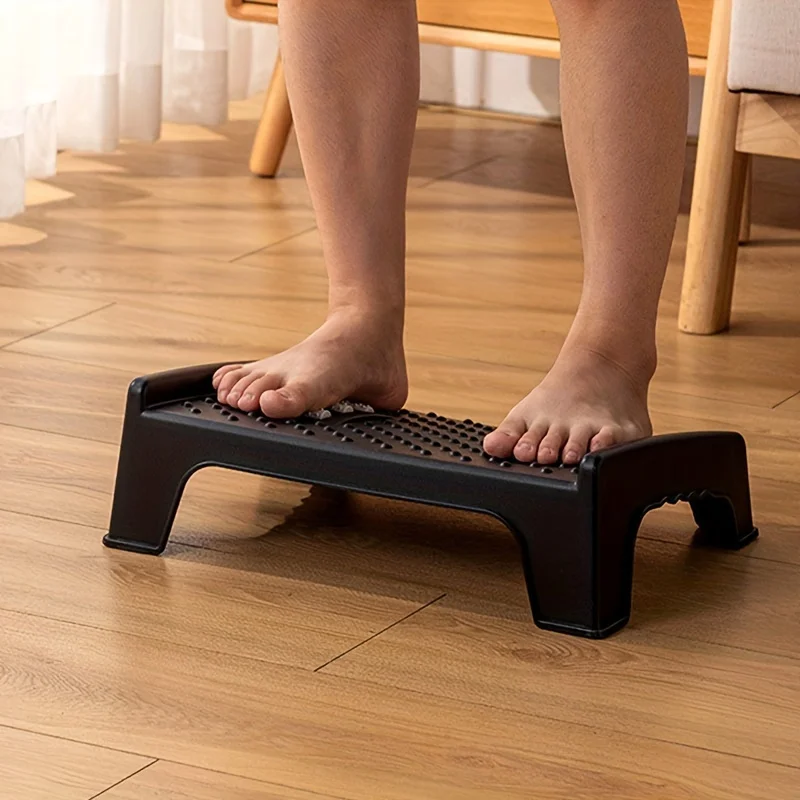 

Ergonomic Plastic Foot Rest with Massager for Office, , and Toilet Use - Squatty Potty for Adults - Under Desk Footrest for Comf