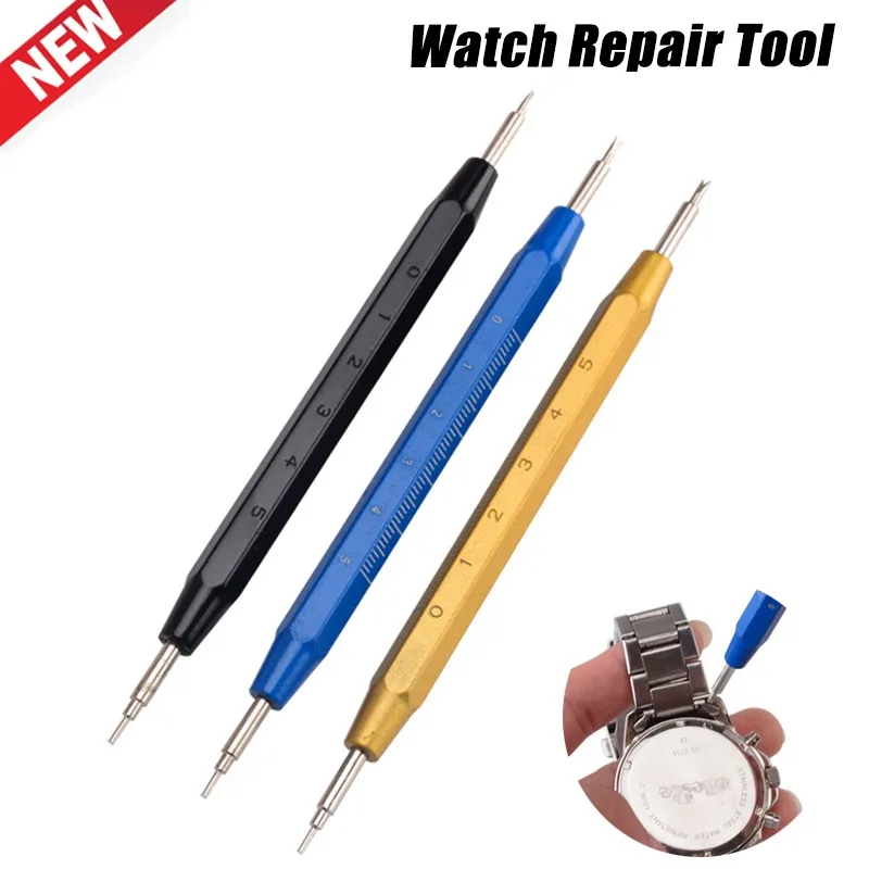 Watch Repair Tool Kit Watch Strap Spring Bar Link Pin Remover Repair Opener Measuring Aluminum Alloy Professional Watch Tools