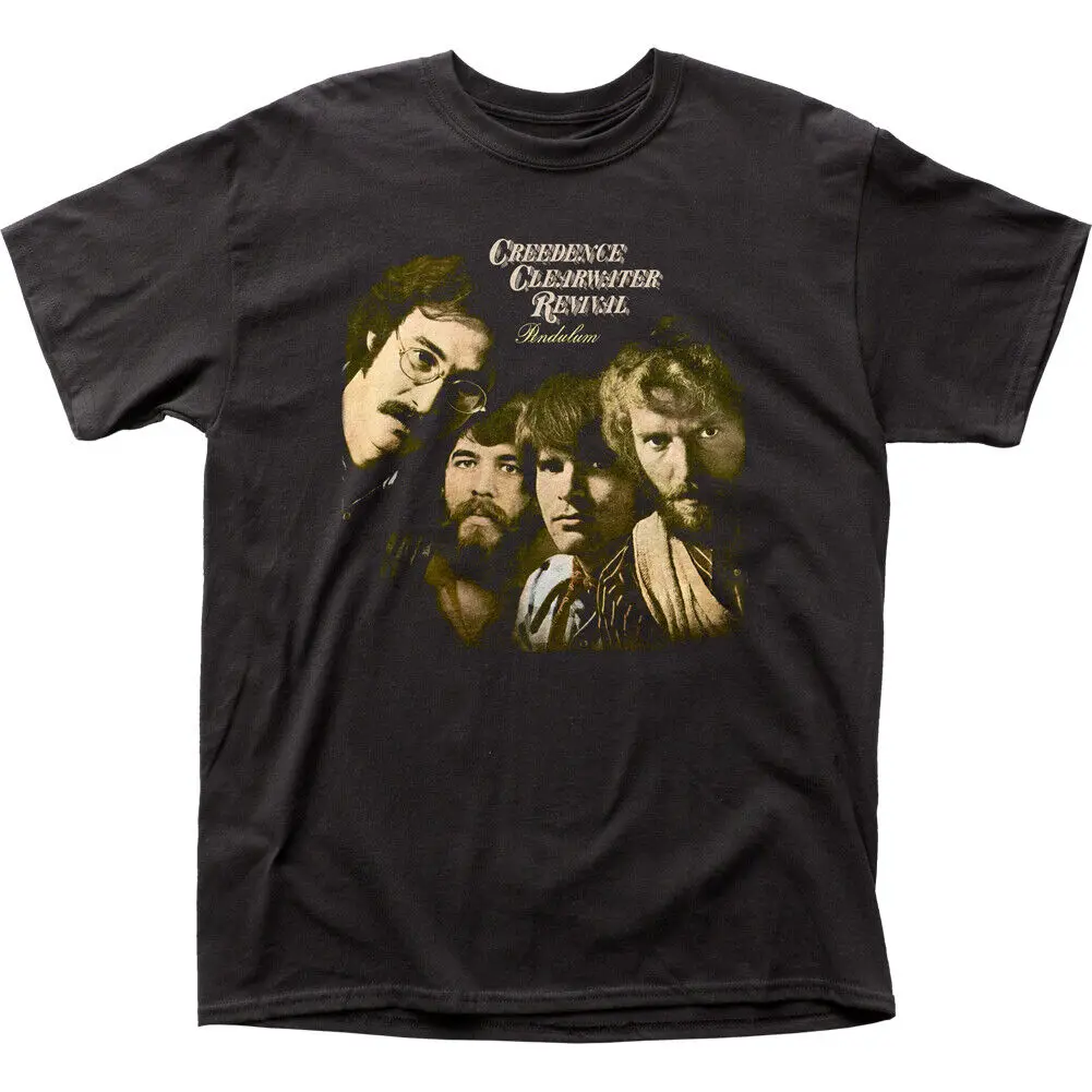 Creedence Clearwater Revival Pendulum T Shirt Mens Licensed Rock N Roll Black