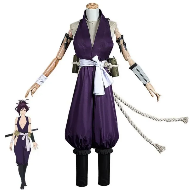 أزياء أنيمي Yuzuriha Jigoku Raku Jigokuraku Hell's Hells Paradise أزياء تنكرية شعر مستعار زي النينجا بدلة حفلات الهالوين كرنفال