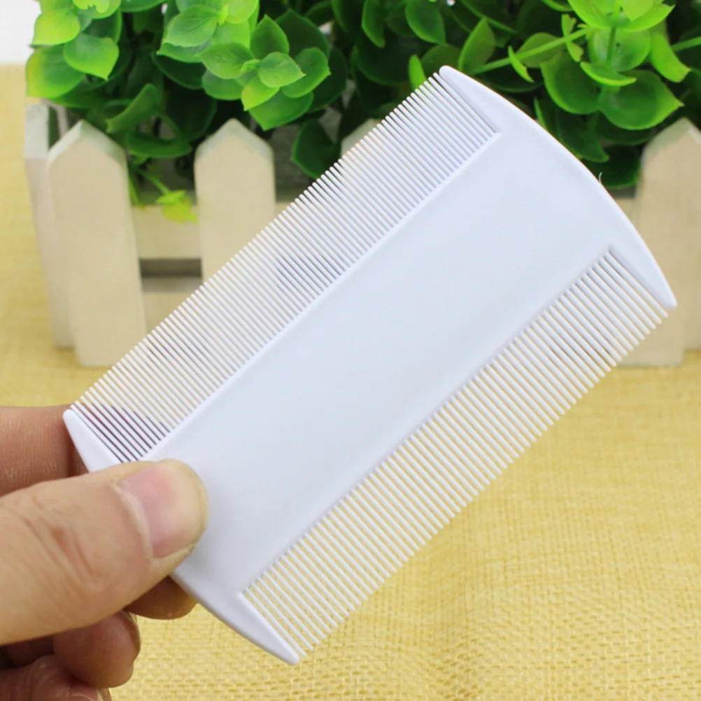 

3Pcs Fine Tooth Pet Comb Double Sided Plastic Dog Cat Grooming Tool for Nit Flea Removal Hair Detangling Smooth Finish