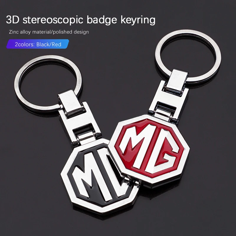 MG Metall Schlüsselanhänger Anhänger Schlüsselanhänger Zubehör für MG ZS 5 7 6 Cyberster MG4 EV ES5 HS ONE GT GS MG3 EZS 3SW MARVEL R Skorpion