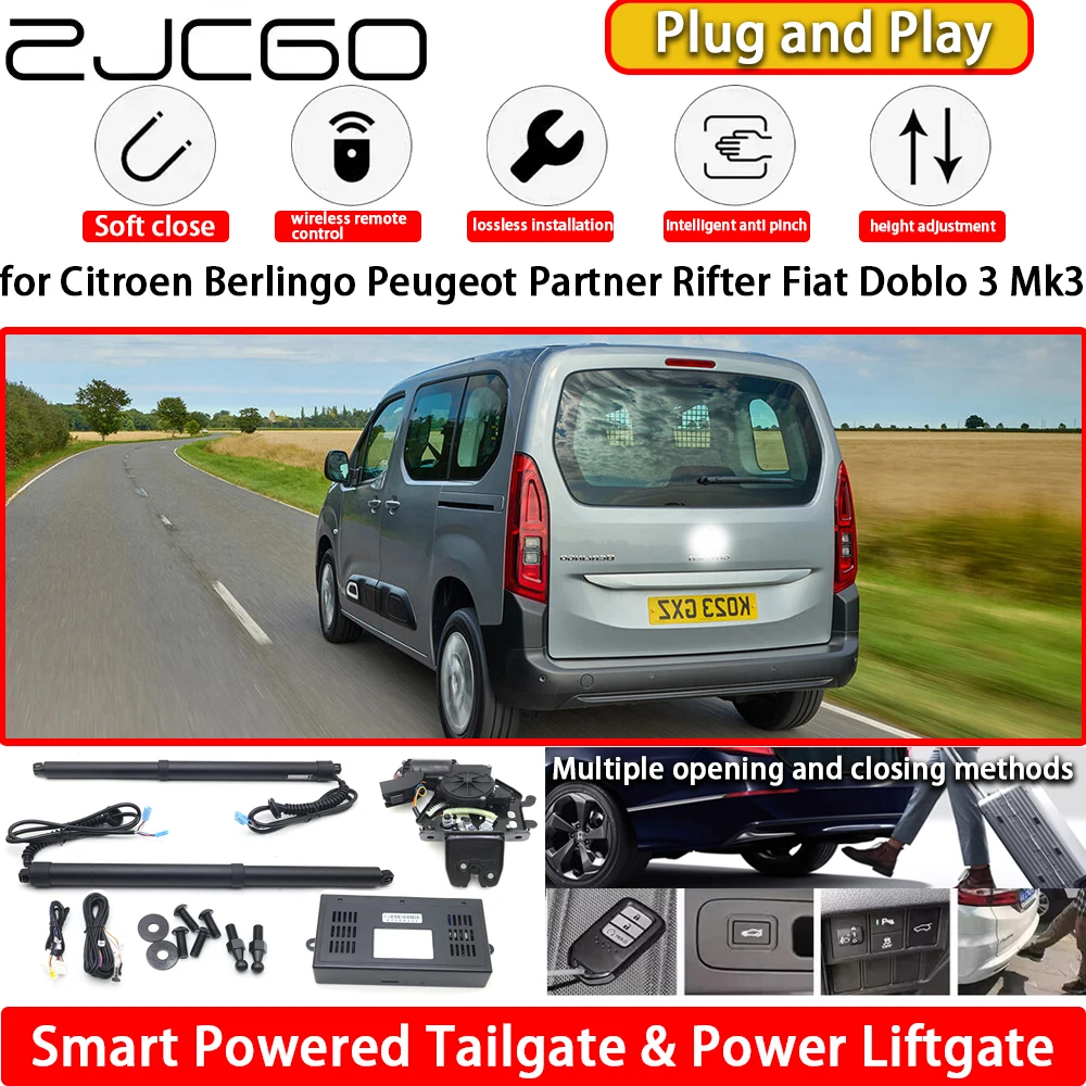 

for Citroen Berlingo Peugeot Partner Rifter Fiat Doblo 3 Mk3 Automatic Electric Powered Tailgate Power Liftgate Tail Gate Lift