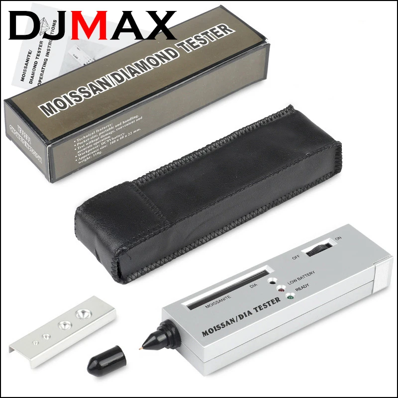 DJMAX Professional High Accuracy Diamond Moissanite Tester 2 / 3 Gemstone Gem Selector Jewelry Tool Diamond Indicator Test Pen