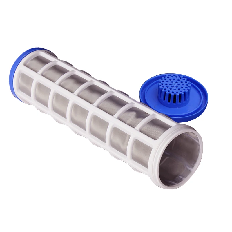 Cartucho de filtro de malla de alambre de acero inoxidable de 10 "y 40 micras, purificador de agua, prefiltro, puede llenar polifosfato para prevención de incrustaciones