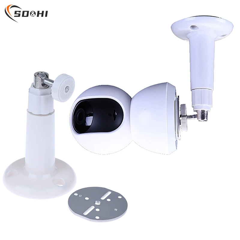 

1Pc Base Bracket For Smart Camera No Drilling Sticking Hoisting Wall Hanging Inverted Installation Holder Indoor Camera Mount