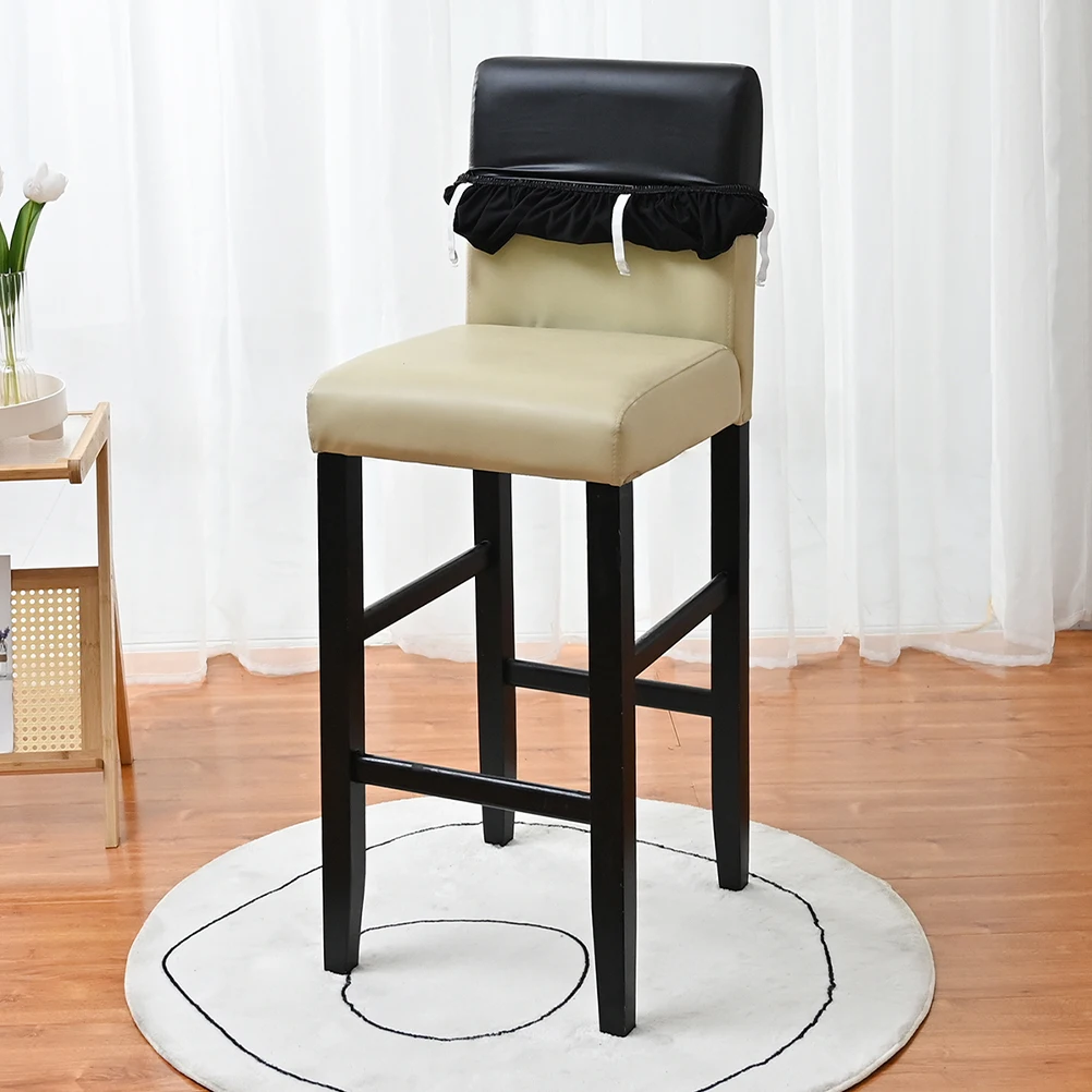 

Thickened Dining Chair Cover PU Stretch Oilproof Seat Cover for Office Meeting Room Banquet Chair Protective Case