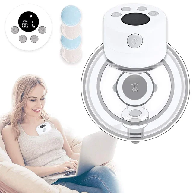 

2023 Hot Sale New Arrival Wireless Wearable Anti-Flow Electric Breast Pump S12 wireless rechargeable breast milk pumps