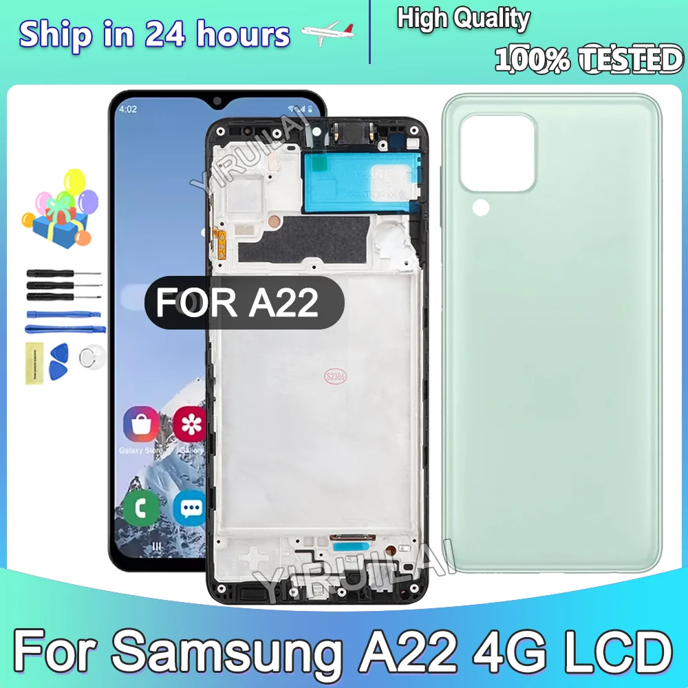 samsung-galaxy-a22-4g-a225-a225f-ds-a225m-lcdディスプレイタッチスクリーンデジタイザー交換用oledテスト済み、samsung-a22-lcdスクリーン用