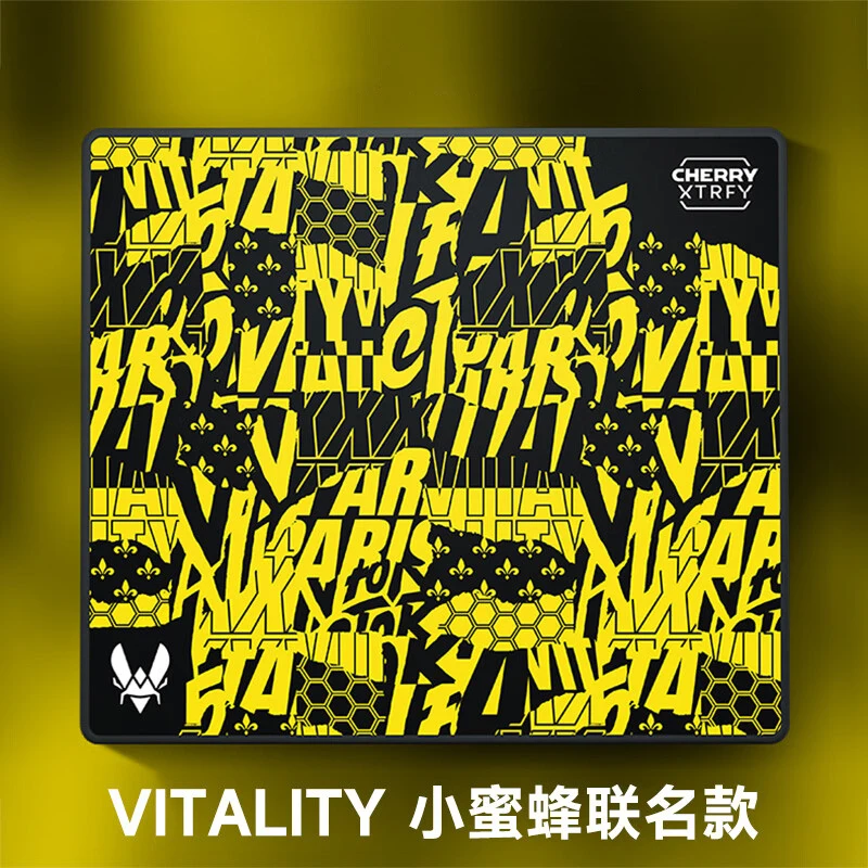 Xtrfy GP5 Vitality Team 10th Anniversary Little Bee Co Branded Esports Gaming Mouse Pad Lock Edge Anti Slip Wear Resistant FPS