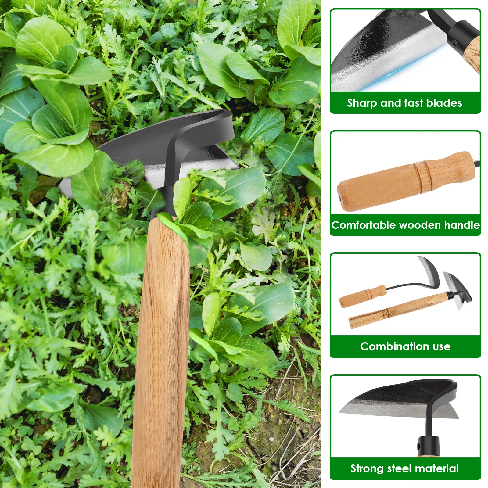 2/1Pcs มือ Weeding Hoe สไตล์ญี - Gardening Tools Japanese บทวิจารณ์และราคา