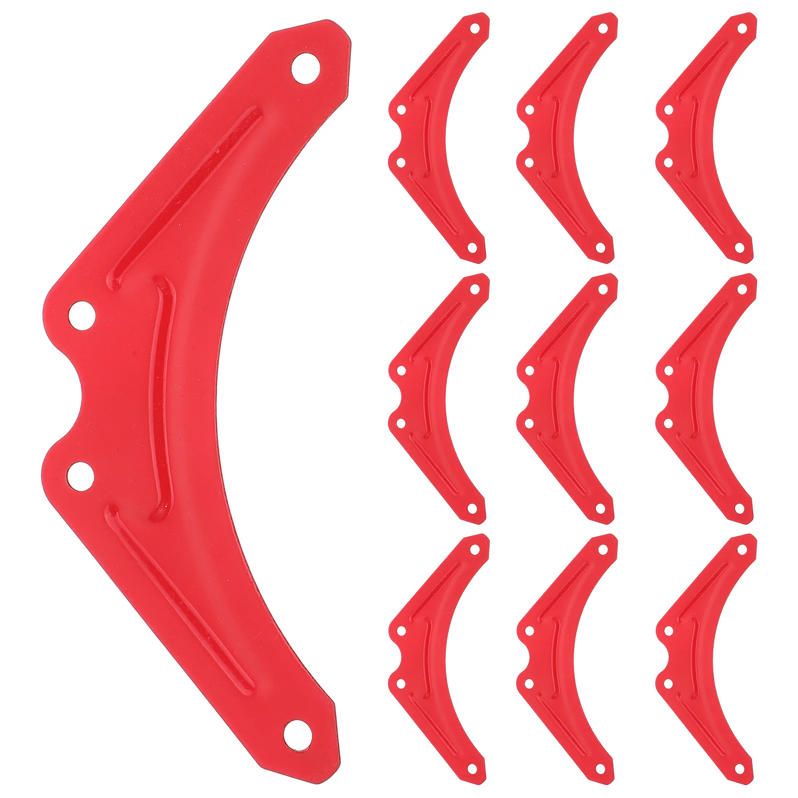 

10Pcs Triangle Ladder Reinforcement Brackets Iron Step Ladder Fixed Parts Replacement Bracket Angle Support for Shelf Stability